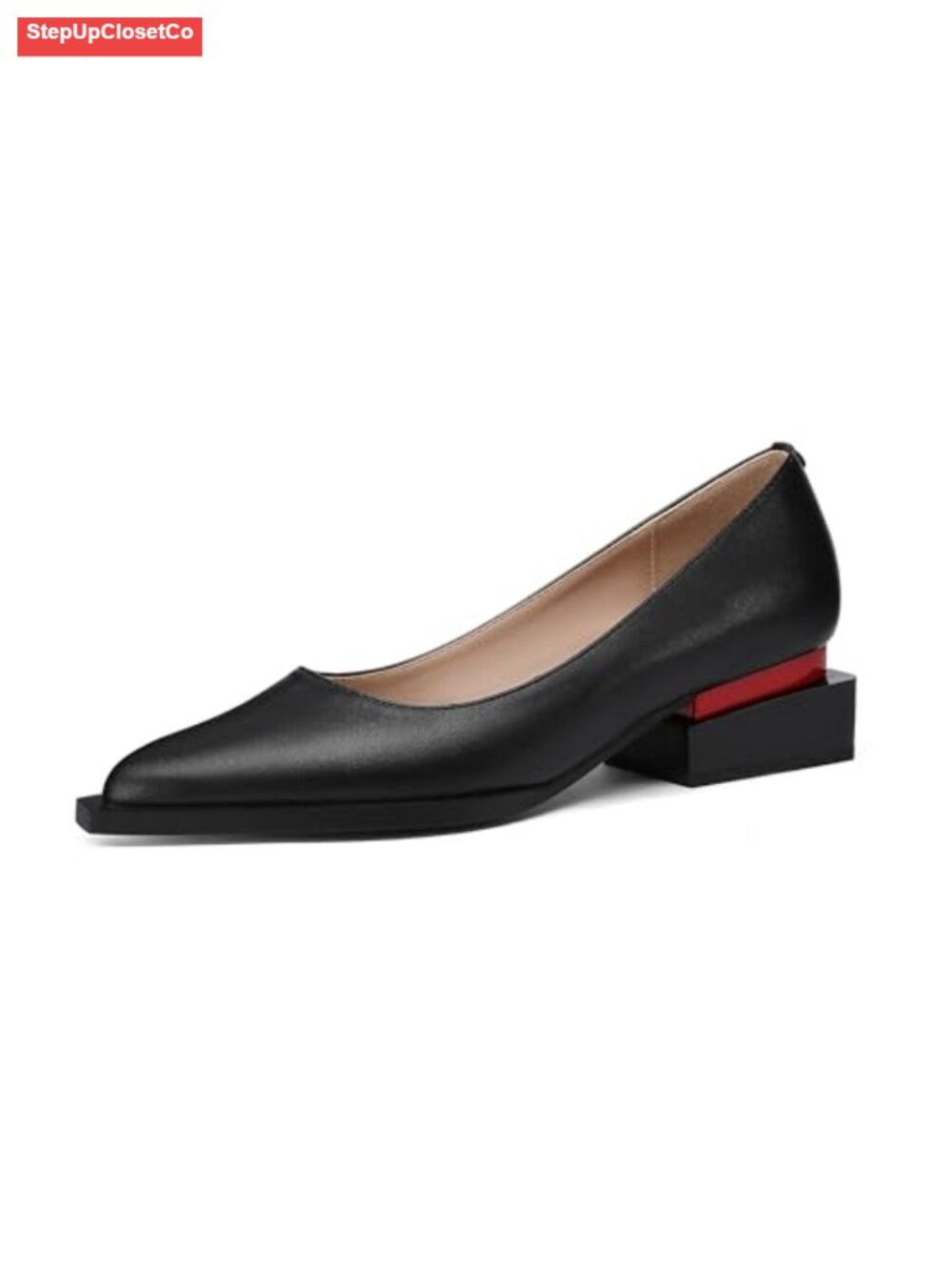 Chunky Heel Pumps with Arch Support for Women